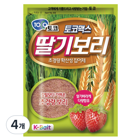 토코맥스 딸기보리 집어제, 400g, 4개
