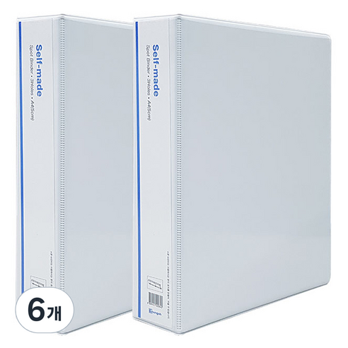 영오 투명 사다리바인더 A4 5cm 3공, 백색, 6개