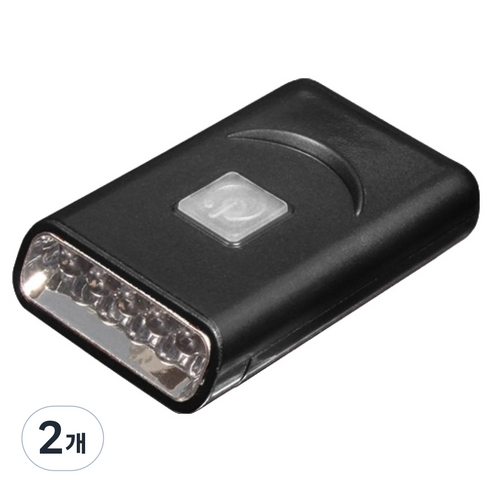 블랙울프 LED C타입 충전 캡라이트 SH-G016, 블랙, 2개
