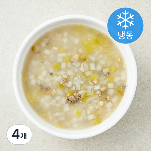 푸드트리 전복앳된장국 (냉동), 170g, 4개