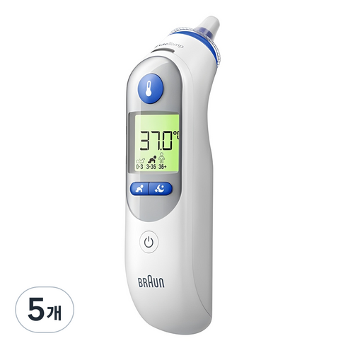 BRAUN 정확한 귀 적외선 체온계 IRT6525KO, 5개