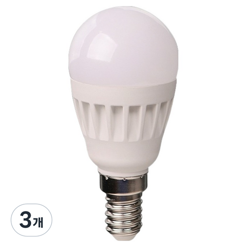 블루밍 LED 미니크립톤 E14 5W 미니전구, 전구색, 3개