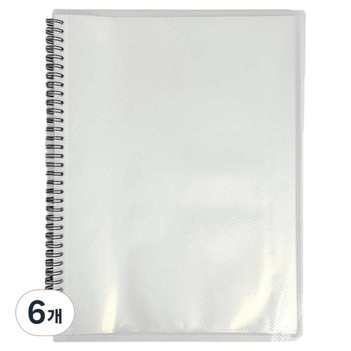 티처스 360도 스프링 화일 230 x 310 mm x 20p, 투명, 6개