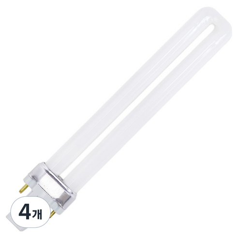KDT FPX 삼파장 2핀 형광램프 13W FPX13EX-D, 주광색, 4개