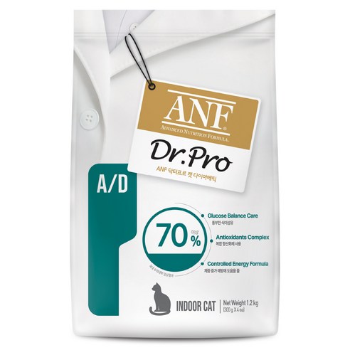 ANF 닥터프로 캣 처방식 사료, 당뇨관리, 1.2kg, 1개
