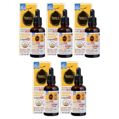 제너럴라이프 프리미엄 프로폴리스 리퀴드 더블업, 50ml, 5개