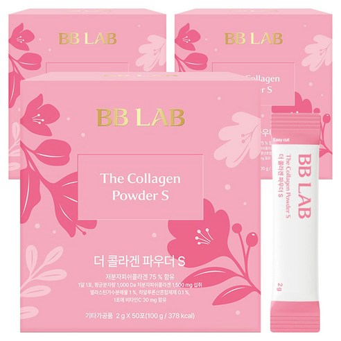 비비랩 더 콜라겐 파우더S, 50회분, 3개