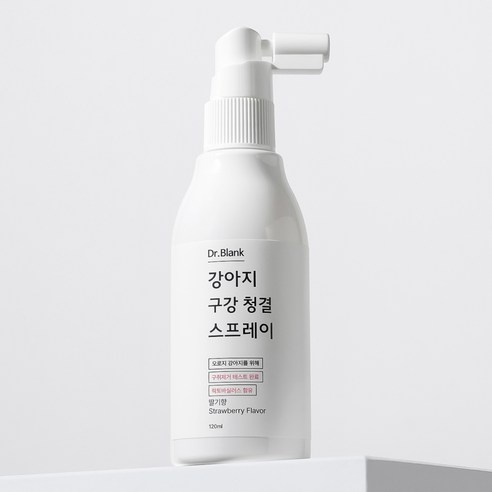 닥터블랭크 강아지 구강 청결 스프레이 딸기향, 120ml, 1개