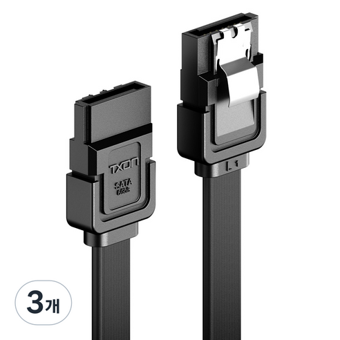 티엑스온 SATA 3.0 케이블 일자형, 3개, 0.5m