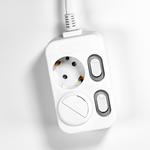 써지오 개별 멀티탭 2구 DH-2029-RT + 안전커버 랜덤발송 솔직 후기 | 실제 배치 사진 포함 - 상품 이미지 2