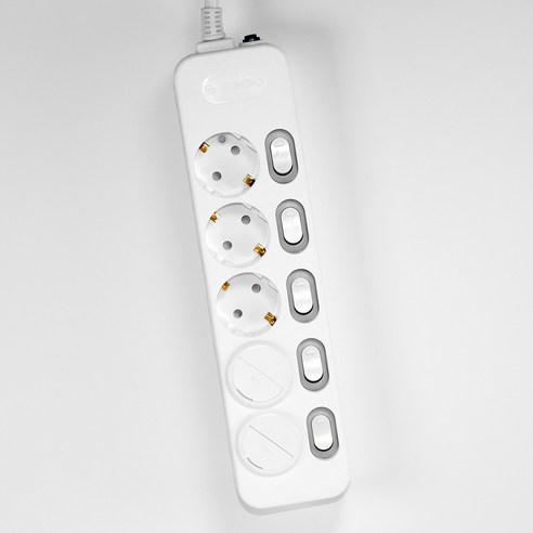 써지오 개별 멀티탭 5구 DH-1658-MT + 안전커버 2p 이미지 2