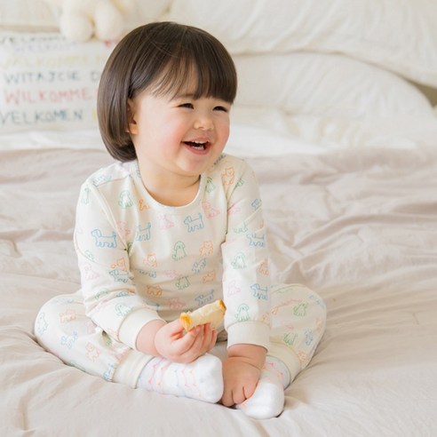 아이러브제이 유아용 멜멜 베베도그 홈웨어 상하의 세트