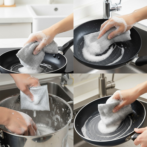 청소해결사 거품이 잘나는 은사수세미 대형 솔직 후기 | 실사용자 리뷰 분석 - 상품 이미지 3