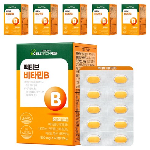이너랩 액티브 활력 비타민B 콤플렉스 30g, 60정, 6개