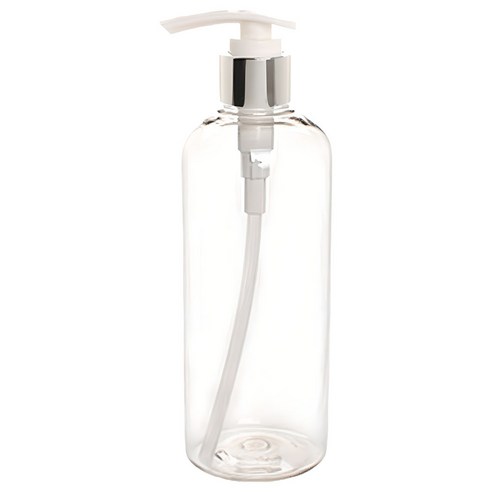 DT400 펌핑용기 400ml + 디스펜서, 용기 (투명), 캡 (실버), 1개