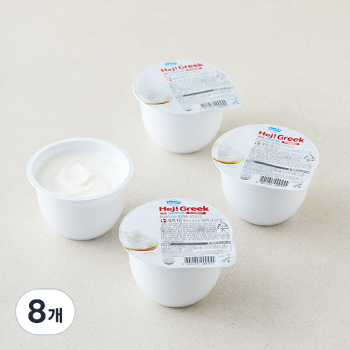 덴마크 동원 하이 그릭요거트 고단백 무가당 플레인, 80g, 8개