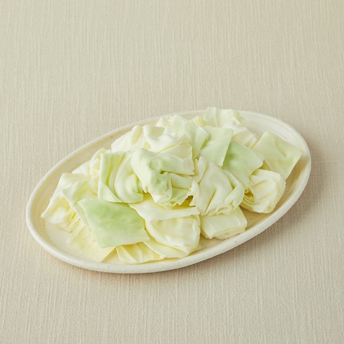 친환경 양배추 사각썰기, 1개, 300g