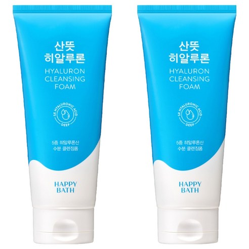 해피바스 산뜻 히알루론 클렌징 폼, 200g, 2개 200g, 2개