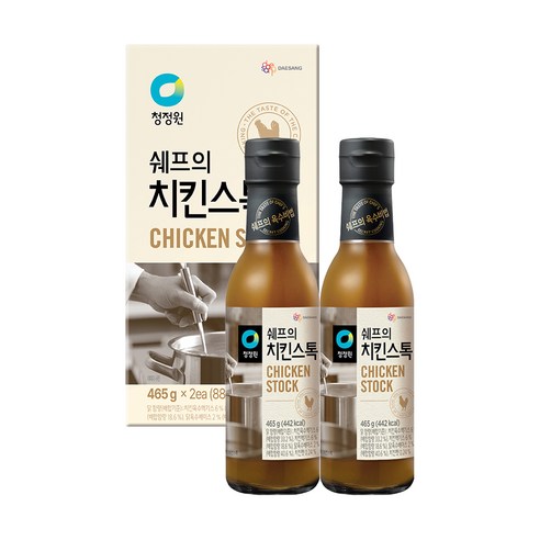 청정원 쉐프의치킨스톡 2p, 465g, 2개