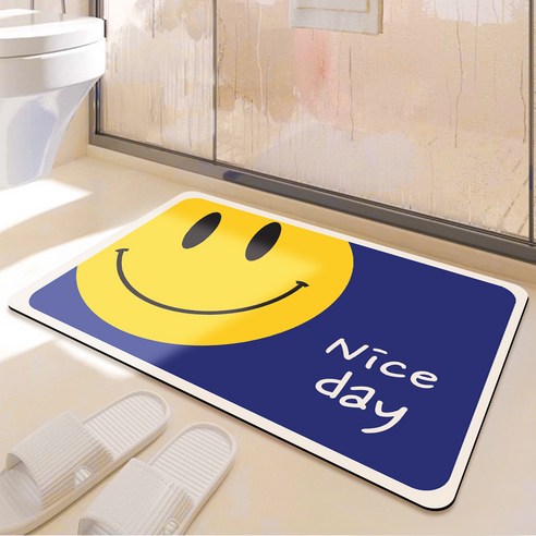 비욘드리빙 굿스마일 빨아쓰는 규조토 발매트, Nice day