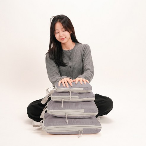 태르아 부피순삭 여행용 압축 파우치 4종 세트