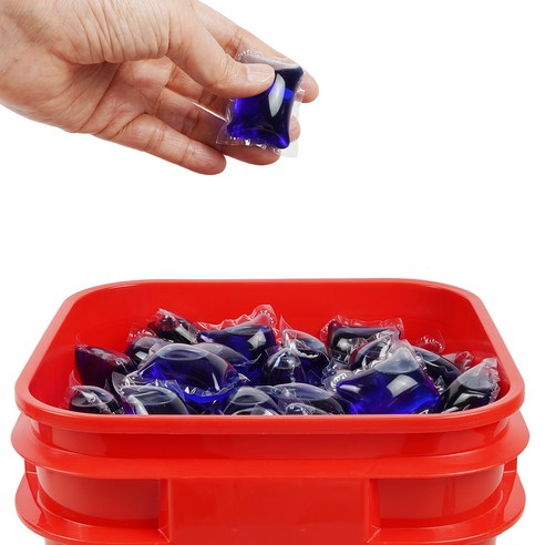 탐사 대용량 슈퍼파워 캡슐세제 효소 7종 함유 14g, 150개입, 1개 후기 분석 - 캡슐 세제 근접샷