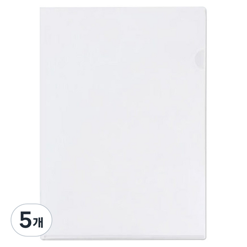 영오 L자 홀더 파일 A4, 반투명, 5개