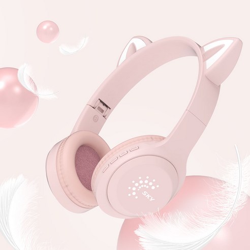 스카이 아동용 핏 키티 휴대용 유무선 겸용 블루투스 헤드셋 IM-H26 ... 개봉기 | 실사용 후기 - 상품 이미지 4