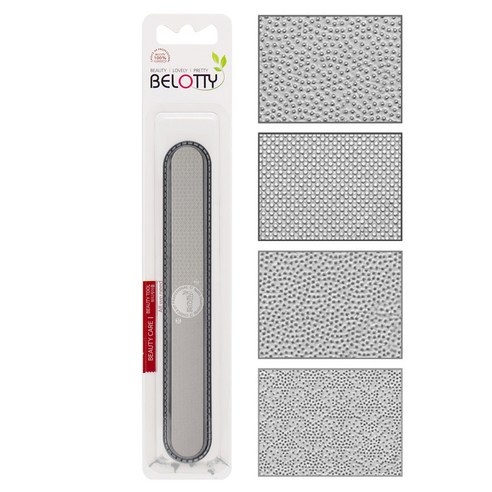 벨로티 전문가용 스테인리스 네일파일 세트, NFS4-162, 1세트