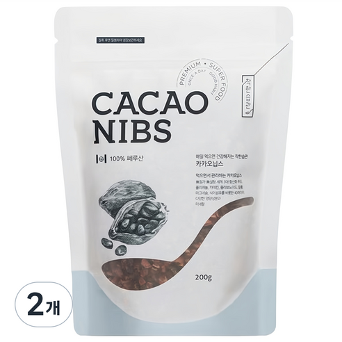 착한습관 카카오닙스, 200g, 2개