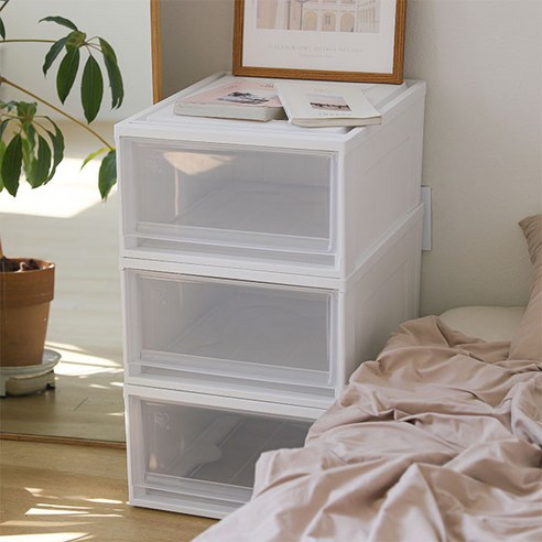 아이리스 시스템 수납박스 슬라이딩 서랍장 BC-500 후기 분석 - 슬라이딩 디테일 컷