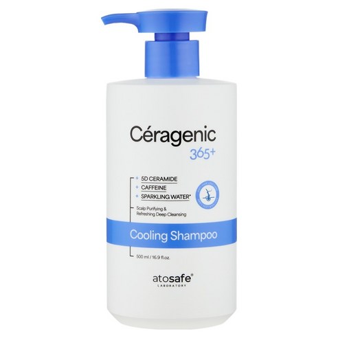 아토세이프 세라제닉 365플러스 스칼프 쿨링 샴푸, 1개, 500ml