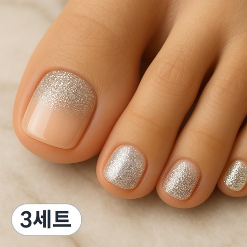 잇템샵 여름 네일아트 페디큐어 스티커 세트, 3개, HL-050 주얼드