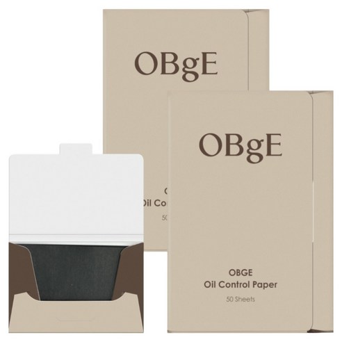 OBgE 오일 컨트롤 페이퍼, 2개, 50개입