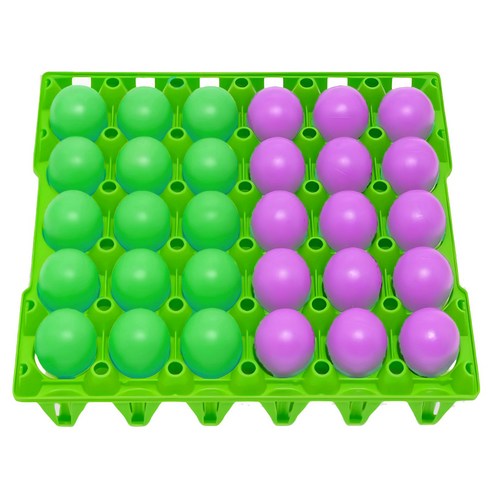 시작 계란판 빙고 탁구공 게임세트, 1세트, 그린