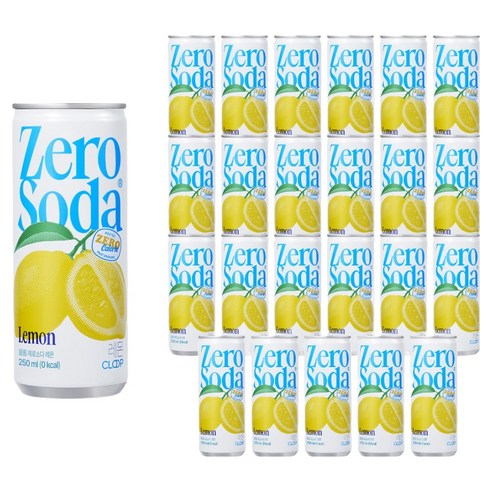 클룹 제로소다 레몬, 250ml, 24개