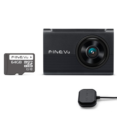 파인뷰 전후방 FHD HD 2채널 블랙박스 X6 POWER, 64GB, 본품 + GPS안테나
