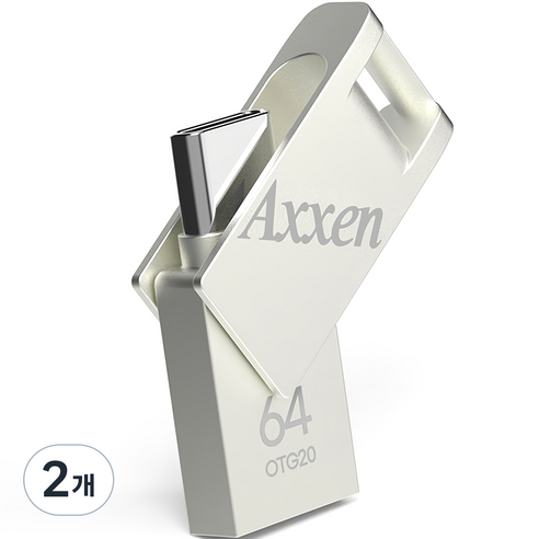 액센 버디 C타입 USB 메모리 OTG20, 64GB, 2개