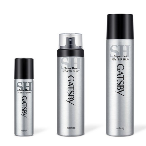 갸스비 셋&킵스프레이 슈퍼하드 후기 분석 - 제품 크기 비교