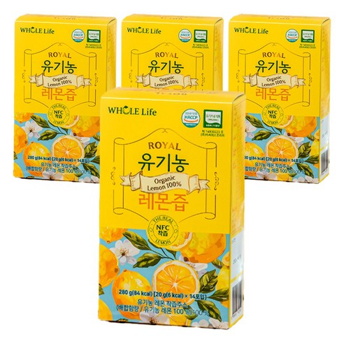 WHOLELIFE 유기농 레몬즙 14p 280g, 4개 실사용 후기 | 효과 있을까? - 상품 이미지 1
