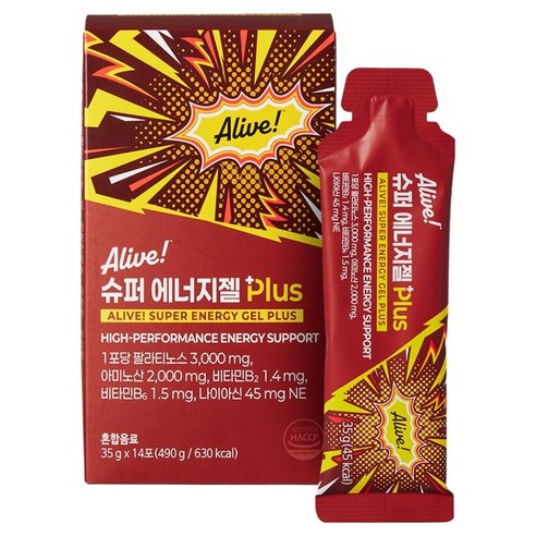 얼라이브 슈퍼 에너지젤 플러스, 490g, 1개