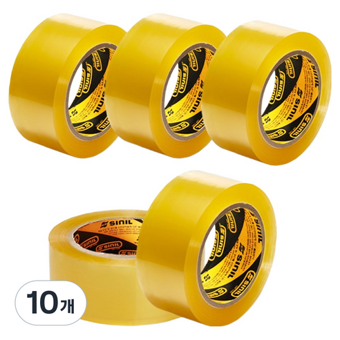 신일 박스테이프 폭 48mm x 길이 40m x 두께 0.57mm, 투명, 10개