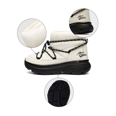 아키클래식 패딩 부츠의 전체적인 형태와 실물 느낌