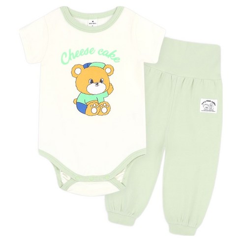 MilkBaby 원더랜드 바디수트 + 배앓이 팬츠 세트