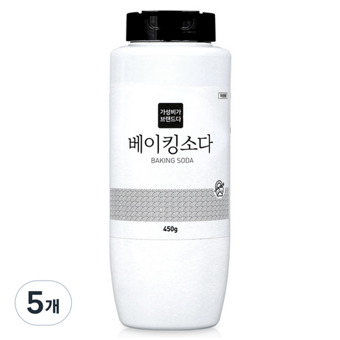 가성비가브랜드다 베이킹소다 톡톡이, 450g, 5개