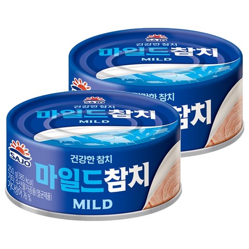 사조참치 마일드, 250g, 2개