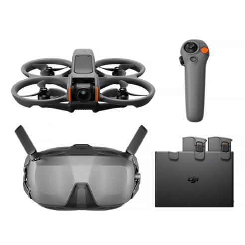DJI Avata 2 플라이 자동 콤보 드론 + 배터리 3p 세트, 혼합색상, 1세트