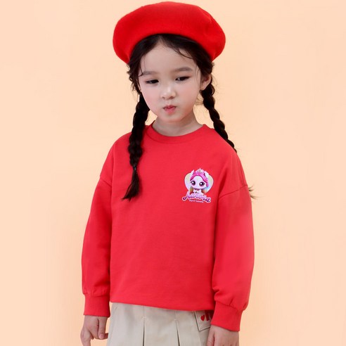 프리미에팜 여아용 캐치 티니핑 오로라핑 맨투맨 티셔츠