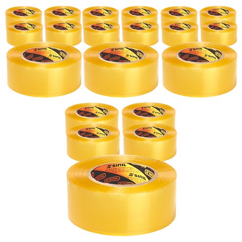 신일테이프 박스테이프 48mm x100m, 투명, 20개