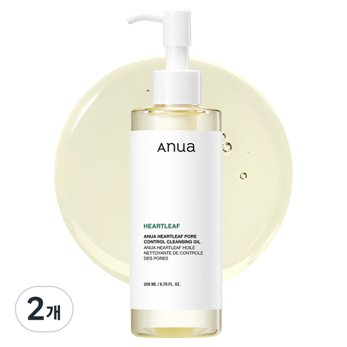 아누아 어성초 포어 컨트롤 클렌징오일, 2개, 200ml